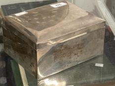 English Hallmarked Silver: Military WWI Royal Flying Corps gentleman's box, inscribed 'Presented