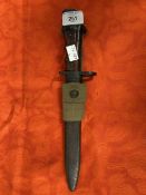 Militaria/Edged Weapons: British WWII era M1 No. 7 bayonet and scabbard with canvas frog believed