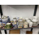 20th cent. Ceramics: Henriot Quimper pottery including Breton Man dishes and plates, Breton Lady