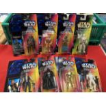 Toys: boxed Star Wars The Power of The Force figures including Han Solo, Storm Trooper, Darth Vader,