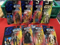 Toys: boxed Star Wars The Power of The Force figures including Han Solo, Storm Trooper, Darth Vader,