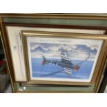 Aviation Prints: A collection of mixed prints including signed examples First Light Battle of