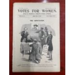 Suffragettes: Votes for Women magazine edited by Frederick & Emmeline Pethick Lawrence, Friday