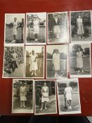 Tennis: Good selection of Women Players, photo postcards by Trim, inc. Miss Noel, Miss B. Watson,