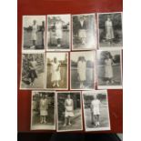 Tennis: Good selection of Women Players, photo postcards by Trim, inc. Miss Noel, Miss B. Watson,