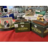 Royal Mint model of box tunnel, Lilliput Lane Age of Steam - model of The Rocket boxed, Pen-Y-Darren