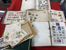 Stamps: World, late 19th/early 20th cent. Triumph and Strand albums, nice selection of mainly used