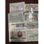 Numismatics: Banknotes, foreign issues including Swiss, Belgian, Portuguese, Russian, Hong Kong,