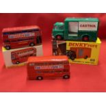 Toys: Diecast Dinky Toys 1964-65, 289 Routemaster Bus, Esso safety grip tyres, driver and