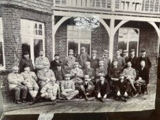 Golf: Unusual 14ins. x 9ins. photo of group of golfers c1905 including James Braid, laid done to