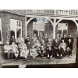 Golf: Unusual 14ins. x 9ins. photo of group of golfers c1905 including James Braid, laid done to