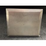 Hallmarked Silver: Asprey engine turned cigarette case. Approx. 4oz.