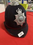 Police Memorabilia: City of Bath policeman's helmet.