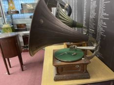 Mechanical Music Property of Local Collector. Phonographs: HMV Senior Monarch Gramophone with 12ins.