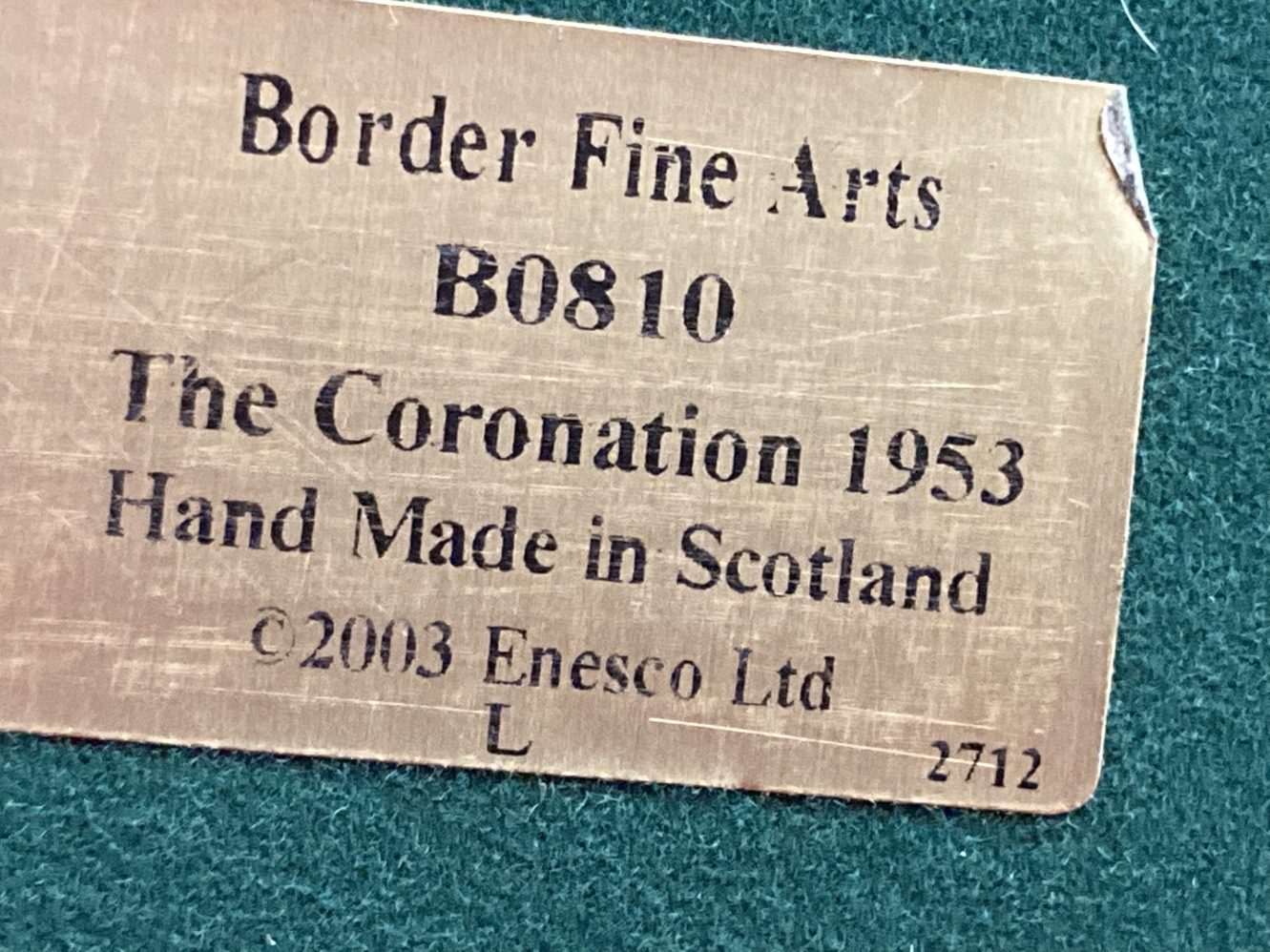 Border Fine Arts: Large centrepiece Queen Elizabeth II Coronation Procession 1953, featuring - Image 5 of 5