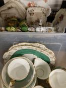 20th cent. Ceramics: Collingwood tea china part set, cake plates x 2, cups, saucers and side
