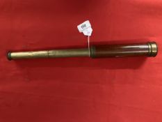 Scientific Instruments: Brass two draw telescope signed Gilkerson of Tower Hill. 1¾ins.