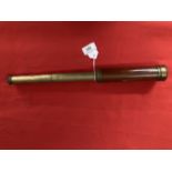 Scientific Instruments: Brass two draw telescope signed Gilkerson of Tower Hill. 1¾ins.