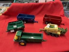 Toys: Diecast Britain's selection of farm machinery includes Krone Big Pack Baler, Keenan Mixer