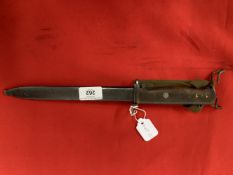 Militaria/Edged Weapons: Norwegian Krag Jorgensen M.1894 M1 carbine. 13½ins.