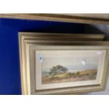 19th cent. English School. Watercolour on board. Inscribed to verso Woodbury Common by John