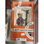 Crafts: Jem Needlecraft Kits. No. 4426 Mrs Tittle-Mouse, Jeremy Fisher, Hunca Munca, Benjamin Bunny,