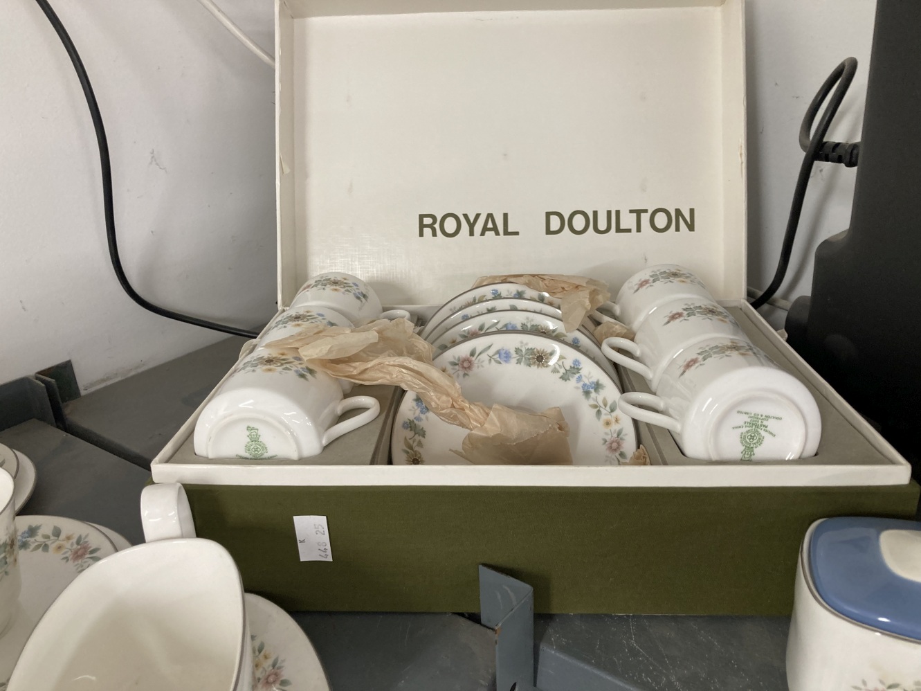 Royal Doulton boxed Pastorale coffee set, plus six piece dinner set and tea set. - Image 3 of 3