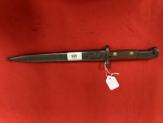 Militaria/Edged Weapons: Yugoslavian M1948 Mauser bayonet and matching scabbard. 15¾ins.