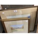 Olive Murry watercolour landscape signed, framed and glazed. 13½ins. x 9½ins. Pair of framed and