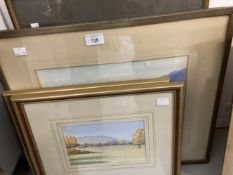 Olive Murry watercolour landscape signed, framed and glazed. 13½ins. x 9½ins. Pair of framed and