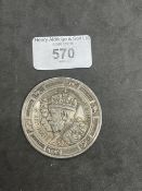 Coins/Medals: George V and Queen Mary Silver Jubilee medal hallmarked Birmingham T & S 58g. Approx.