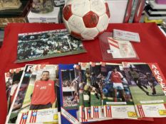 Football: Collection of Arsenal memorabilia to include Barclays League Champions 1988-89 ball,