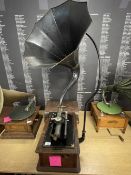 Mechanical Music Property of Local Collector. Gramophones: Early 20th cent. Edison Triumph