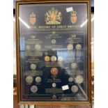 Coins & Stamps: Framed presentation packs, Heritage Mint 'Royal History of Great Britain' Norman