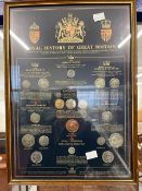 Coins & Stamps: Framed presentation packs, Heritage Mint 'Royal History of Great Britain' Norman