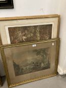 G. Moorland pair of engravings by Will Ward, framed and glazed. 25ins. x 19½ins. Plus L'