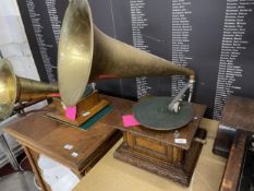 Mechanical Music Property of Local Collector. Gramophones: Early 20th cent. GNT wooden cased