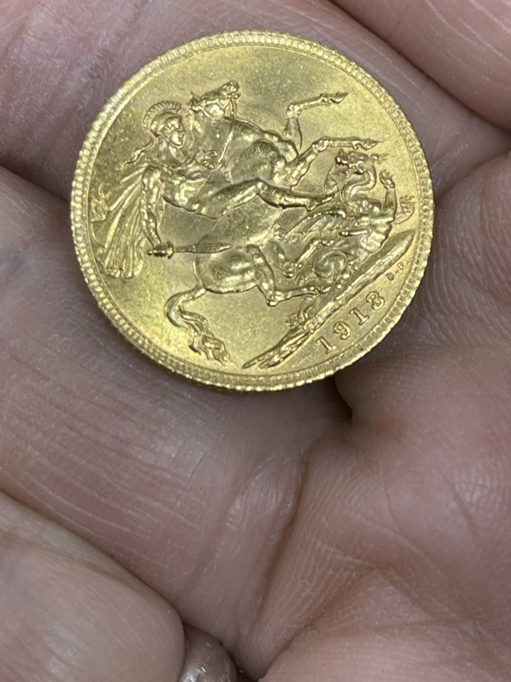 Coins: 1918 George V Sovereign. - Image 2 of 2