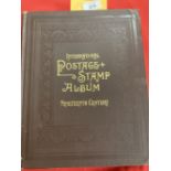 Stamps: 19th cent. International Postage Stamp Album by Scott Stamp and Coin Co. N.Y. 19th cent.
