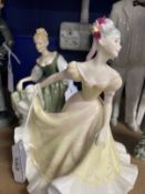 20th cent. Ceramics: Royal Doulton Pretty Ladies Ninette HN4717, Fair Lady HN4719, boxed and with