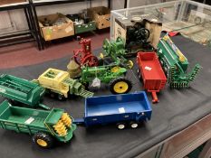 Toys: Diecast Britain's selection of farm machinery includes Krone Big Pack Baler, Keenan Mixer