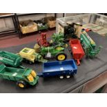 Toys: Diecast Britain's selection of farm machinery includes Krone Big Pack Baler, Keenan Mixer