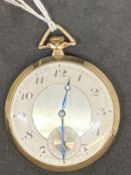 Watches: Hallmarked 9ct gold Dennison. Cased, Arabic numerals and secondary dial, movement signed
