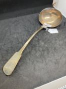 Hallmarked Silver: Georgian soup ladle hallmarked London. Weight 8oz.