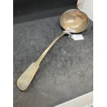 Hallmarked Silver: Georgian soup ladle hallmarked London. Weight 8oz.