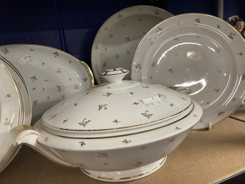 20th cent. Limoges, France part dinner service plates x 37, one lidded tureen, bowls x 2, dishes x - Image 2 of 3