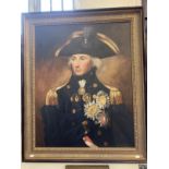 Maritime/Nelson/Trafalgar: 20th cent. English School oil on canvas of Admiral Horatio Nelson after