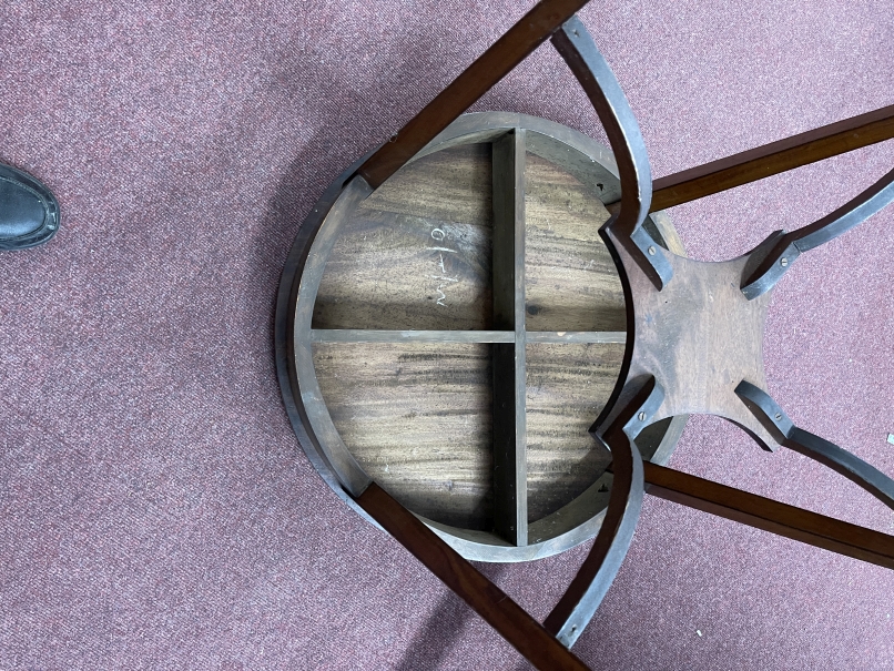 Early 20th cent. Edwardian Regency Revival occasional table of circular form inlaid with geometric - Image 3 of 3