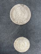 Numismatics: GB Charles II Shilling 1668, second bust, damage above head, possibly ER, possibly once