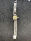 Watches: Rolex Oyster Speedking Precision wristwatch stainless steel case 28mm in diameter, silver